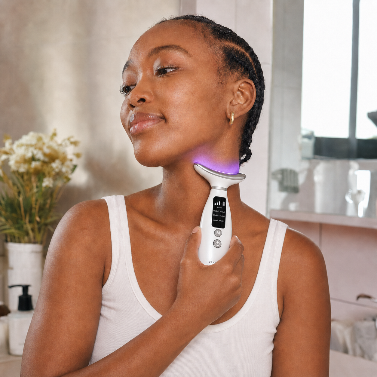 "Glow Pulse" 7-in-1 Face & Neck Massager