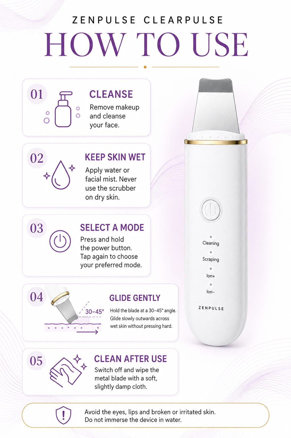 "Scrap Cleaner" Electric Facial Cleanser